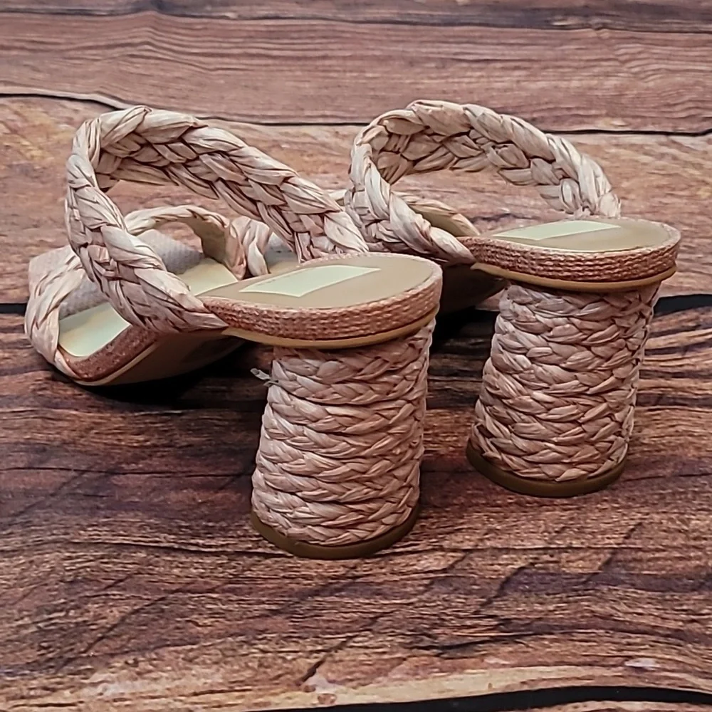 Dolce Vita Paily Raffia Heels - Picture 7 of 12